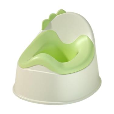 Imagem de Almencla Assento de penico para treinamento de crianças, assento de penico portátil à prova de respingos para uso doméstico, antiderrapante, banheiro pequeno, Verde