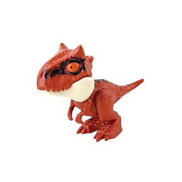 Imagem de Luwecf Brinquedo de Dinossauro Mordedor de Dedo, Fantoche de Dinossauro de Mão com Articulações Flexíveis, Figura de ação Interativa para Enchimentos de Cest, torossauro marrom