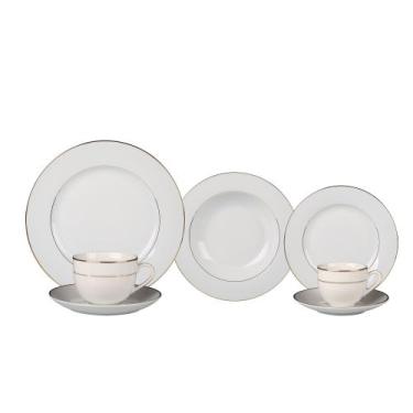 Imagem de Aparelho de jantar Majesty Gold com 42 Peças de Porcelana - L'Hermitag