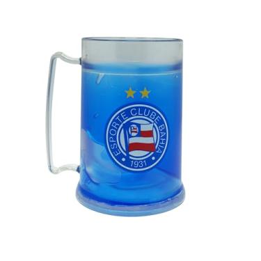 Imagem de Caneca Congelante Escudo Bahia 300Ml Azul Licenciado Oficial