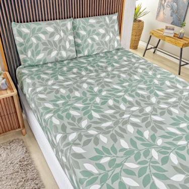 Imagem de Jogo Lençol Queen Percal 400 Fios 3 Pçs Estampado E Macio - Vianelli, 