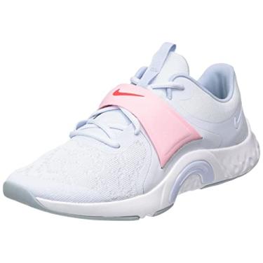Imagem de NIKE Tênis feminino, Futebol Cinza Lt Crimson Med Rosa Suave, 36