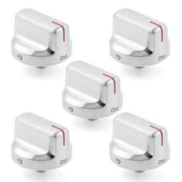 Imagem de atgestore DG94-02141A DG94-02141C Substituição do botão de fogão para peças de fogão Samsung NX58M6630SS/AA NX58M6630SG/AA Puxadores de fogão a gás Samsung Botões de controle de queimador de fogão