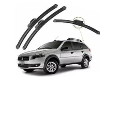 Imagem de TIGER AUTO KIT PALHETAS DE PARABRISA EM SILICONE PREMIUM, COMPATÍVEL FIAT PALIO WEEKEND IV 2008 ATE 2016, INSTALAÇÃO FÁCIL, INSTALAÇÃO FÁCIL