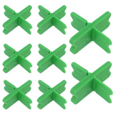 Imagem de 8 Peças Espaçadores de Deck, 4 Espessuras 1/16" 1/8" 3/16" 1/4" Espaçadores de Tábua Deck para Placa PVC Composto e Madeira Tratada Sob Pressão (Verde)