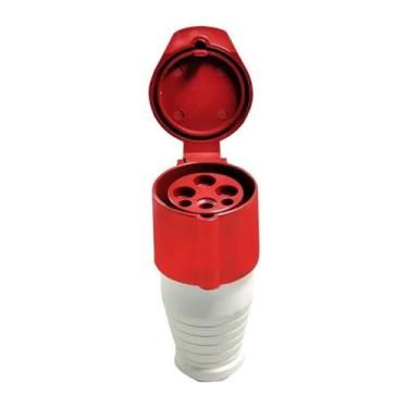 Imagem de Acoplamento Blindado 3P+T 16A 415V Vermelho Eletrorastro, Vermelho