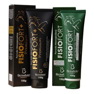 Imagem de Kit Pomada Fisiofort Premium 150g Fisiofort Tradicional Verde 150g Bio