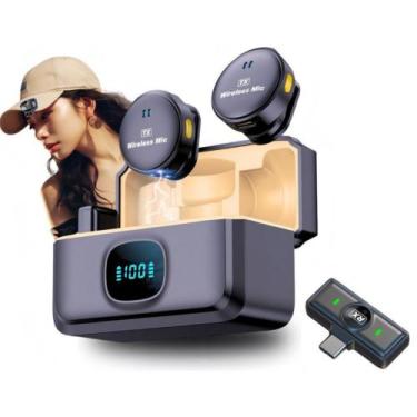 Imagem de Microfone Sem Fio para Gravar Vídeos Android e iPhone - Lapela