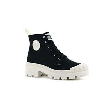 Imagem de PALLADIUM Botas femininas de combate no tornozelo, Preto, 4 Big Kid