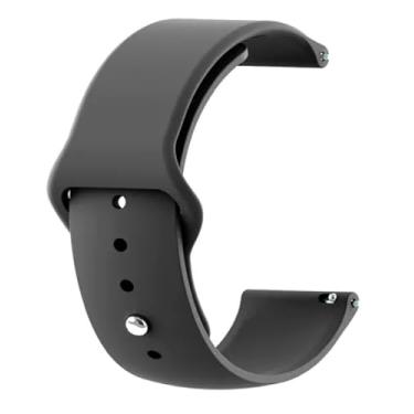 Imagem de Pulseira Silicone Macia (Preta) Compatível H.uawei Watch GT 6 46mm e GT 6 Pro 46mm – Confortável e Resistente