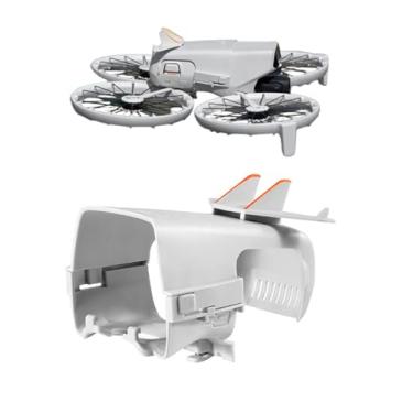 Imagem de YUULNMOP Protetor de trava de bateria com clipe de fivela de asa traseira compatível com DJI Flip, fivela antiqueda dividida de encaixe de segurança para voo protetor de trava de bateria