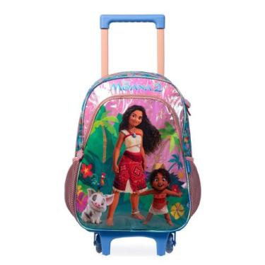 Imagem de Mochila de Rodinha Infantil Feminina Disney  Moana Rosa - Bagaggio, U