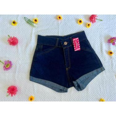 Imagem de Bermuda Jeans Feminina Cintura Alta Modelos Variados - Alumale Jeans, 