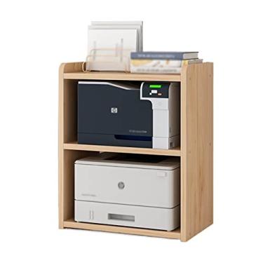 Imagem de Suporte de impressão, suporte de impressora, armário, escritório, desktop, armazenamento, multicamadas, prateleira pequena, organizador de estante para casa, escritório, mesa de impressora (cor: D