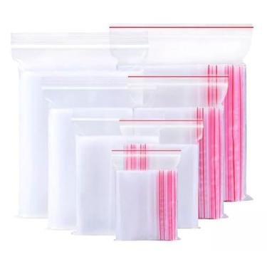 Imagem de Saco Ziplock e Saco Freezer - Múltiplos Tamanhos Herméticos para Alimentos, Congelamento e Organização (8x12)