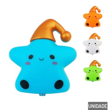 Imagem de Luminária de Tomada Bivolt Estrela e Touca Color - Tudo em Caixa