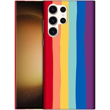 Imagem de SM Cases Capa Samsung Galaxy S23 Ultra 5G - Estampa multicolorida de arco-íris design impresso 3D capa de plástico rígido para Samsung Galaxy S23 Ultra 5G.