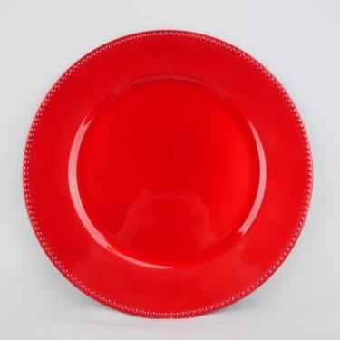 Imagem de Sousplat Bolinha Vermelho e Dourado 33CM Festive