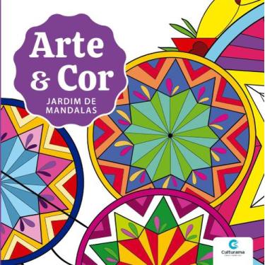 Imagem de Livro de Colorir Pintar Terapêutico Arte e Cor Culturama, Jardim de ma
