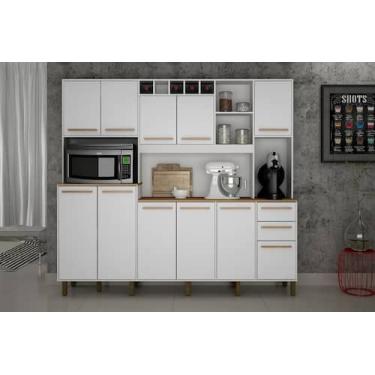 Imagem de Armário de Cozinha Ambiente Petra 11 PORTAS Valdemóveis Ci - VALDEMOVE