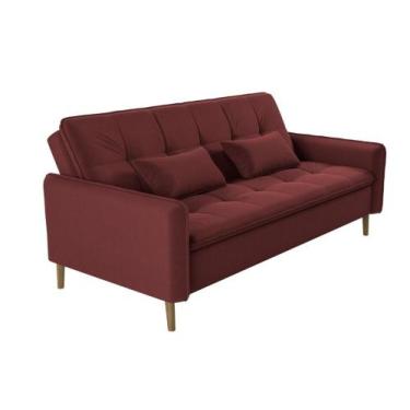 Imagem de Sofá Cama 3 lugares Casal premium Reclinável com almofadas 2,06 larg D