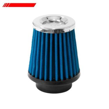 Imagem de Filtro ar pequeno baixo monofluxo base borracha 52mm azul (rc004az) ra