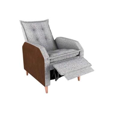 Imagem de Poltrona Amamentação Luxo Reclinável com assento confortável Yaris Mat