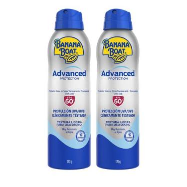 Imagem de 2 Protetor Solar Corporal Spray FPS 50 Banana Boat Advanced Protection