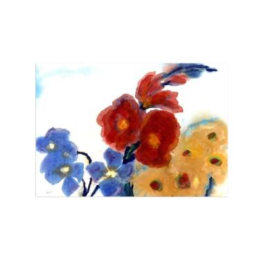 Imagem de Pôster e impressões em tela de flores vintage - reprodução de pintura de arte de parede famosa - imagens florais de natureza morta - imagens para sala de estar 70 x 100 cm 27 x 39 pol. sem moldura