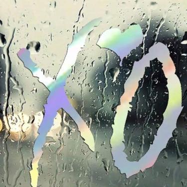 Imagem de Adesivo de carro colorido XO Heart