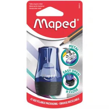 Imagem de Apontador Tonic Metal 1 Furo Com Deposito Azul - maped