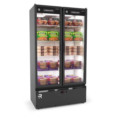 Imagem de Auto Serviço Vanguard Congelados Refrimate 2 Portas Preto e Branco 220V ASVCG2P