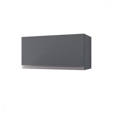 Imagem de Armário Aéreo Geladeira Andréia 1 Porta 60cm Ajl Móveis Cinza