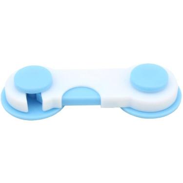 Imagem de Kit 2 Travas Para Armários Segurança Para Bebês E Crianças Azul