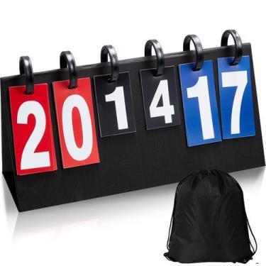 Imagem de Conjunto de mesa dobrável portátil Score Keeper Yeaqee 44x26cm