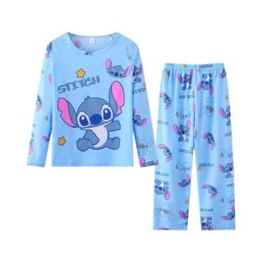 Imagem de Pijamas Disney Stitch Para Meninos E Meninas, Pijamas Macios Do Mickey