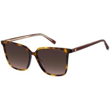 Imagem de Óculos de Sol Tommy Hilfiger Th 2292/S 05L - Marrom Havana 55-Feminino