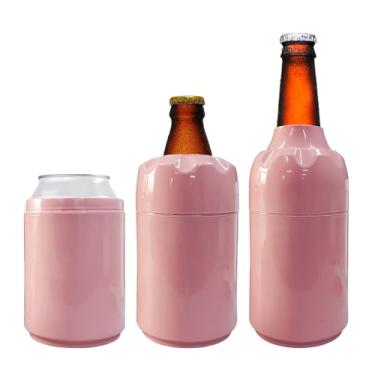 Imagem de Porta Garrafa Térmico 3 Em 1 Long Litrinho Lata Várias Cores (ROSA CLARO)