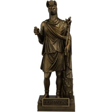 Imagem de Estátua Hermanubis - Deus Egípcio Romano (Cor Ouro Velho)