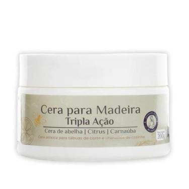 Imagem de Cera Abelha Madeira Cristal Tripla Wood Wood Marcenaria 200g