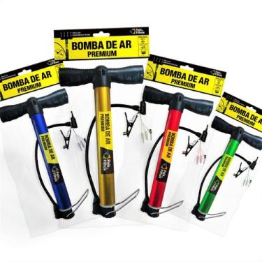Imagem de Bomba de ar premium manual pneus bicicleta carro moto bola - Pais E Fi