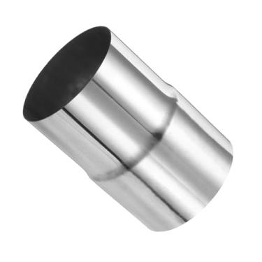 Imagem de PATIKIL Conector redutor de adaptador de exaustão de 6 cm ID para 6 cm OD, acoplador de duto redondo universal de tubo de fogão de aço inoxidável para aquecedores de água, fogões de madeira, lareiras