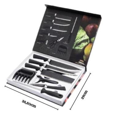 Imagem de Kit Profissional De Facas Conjunto Completo Para Churrasco Com 8 Peças