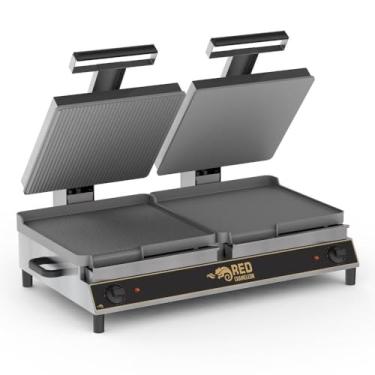 Imagem de Chapa Sanduicheira Dupla Elétrica Red Chameleon 97cm Mista 220V SGADM-2