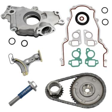 Imagem de BTSCAR M295 LS Bomba de óleo 5.3 Kit de vedação de tampa de temporização de corrente de distribuição adequado para Chevy Silverado 1500 Tahoe GMC Sierra Yukon Buick Cadillac 4.8 5.3 6.0 6.2L sem VVT