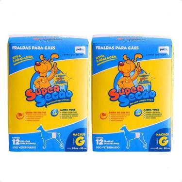 Imagem de Combo 2 Fralda Supersecao Macho - G - Petix
