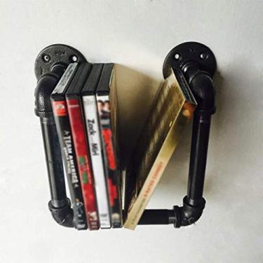 Imagem de Prateleiras flutuantes de parede em forma de U, suporte de vinho, pendurar na parede, sala de jantar, sala de estar, tubo de ferro forjado, rack americano