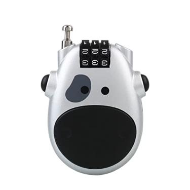 Imagem de Cadeados de combinação de corda telescópica, cadeado com senha de bagagem, bolsa de viagem, bicicleta, segurança, segurança, Ca, trava antifurto de dígito (cor: E) (D)