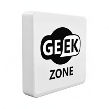 Imagem de Luminária Box Slim Geek Zone USB, LED 5W, Bivolt, 20x18x5 cm, Polietileno, Luz Difusa, Cabo USB 1,2m