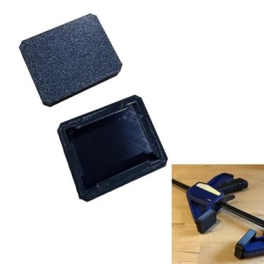 Imagem de Almofadas de mandíbula de substituição pretas para braçadeiras Irwin Quick-Grip, capas de mandíbula, superfície antiderrapante (pacote com 2)